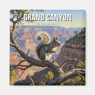 Kaibab Eekhoorn in het Grand Canyon National Park Magneet