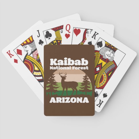 Kaibab National Forest Arizona Pokerkaarten (Achterkant)