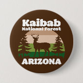 Kaibab National Forest Arizona Ronde Button 7,6 Cm (Voorkant)