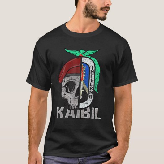 Kaibil Kaibiles Special Force Guatemalaans Leger P T-shirt (Voorkant)
