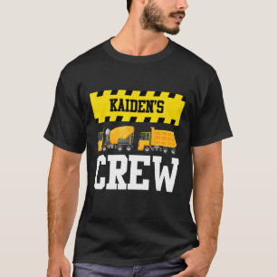 Kaiden Construction Crew Custom Dumptruck Dump Tru T-shirt