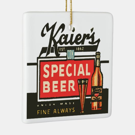 Kaier's speciale bier keramisch ornament (Rechts)