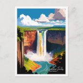 Kaieteur Herfsten Guyana Reizen  Illustratie Briefkaart (Voorkant)