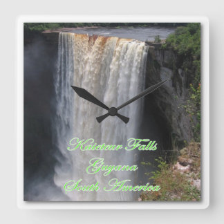 Kaieteur Wall Clock Vierkante Klok