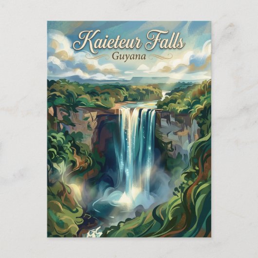 Kaieteur-watervallen Guyana Briefkaart (Voorkant)