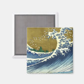 Kaijo no Fuji Hokusai wave Kanagawa Magneet (Voorkant / Achterkant)