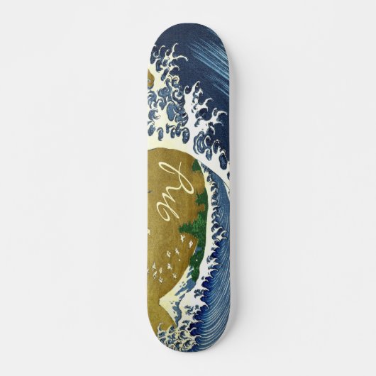 Kaijo no Fuji Hokusai wave Kanagawa woodblock art Persoonlijk Skateboard (Voorkant)