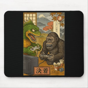 Kaiju bigfoot-monsters spelen games Japanse retro Muismat