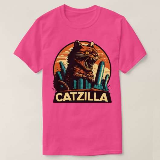 Kaiju Cat Monster Catzilla 8 T-shirt (Design voorkant)