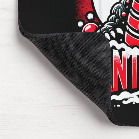 Kaiju Christmas Santazilla Japanese Monster Dinosa Muismat (Hoek)