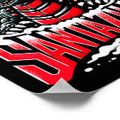 Kaiju Christmas Santazilla Japanese Monster Dinosa Poster (Hoek)