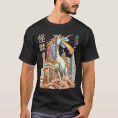 Kaiju Eenhoorn Japans Monster Eenhoorn Anime Manga T-shirt (Voorkant)