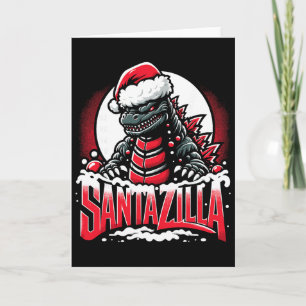 Kaiju Kerstmis Santazilla Japans Monster Dinosauri Kaart