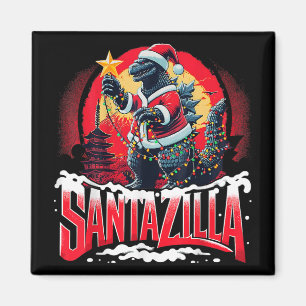 Kaiju Kerstmis Santazilla Japans Monster Dinosauri Magneet