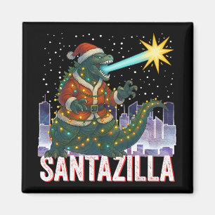 Kaiju Kerstmis Santazilla Japans Monster Dinosauri Magneet