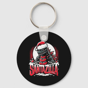 Kaiju Kerstmis Santazilla Japans Monster Dinosauri Sleutelhanger