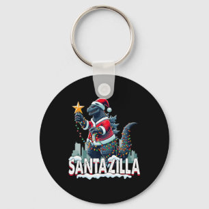 Kaiju Kerstmis Santazilla Japans Monster Dinosauri Sleutelhanger