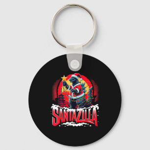 Kaiju Kerstmis Santazilla Japans Monster Dinosauri Sleutelhanger