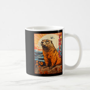 Kaiju Marmot Monster Retro Anime Manga Vintage Koffiemok