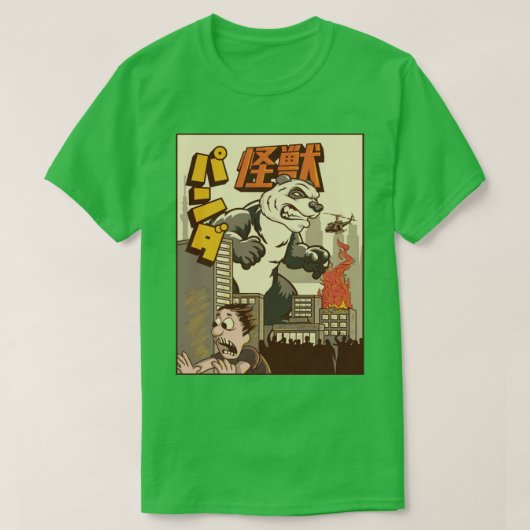 Kaiju Panda Japanse Monster Gift T-shirt (Design voorkant)