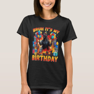 Kaiju Verjaardagsfeestje Japan Monster Dinosaurus T-shirt