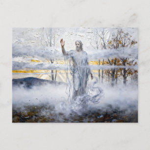 Kaikias God van de noordoostenwind en mist uit Gr Briefkaart