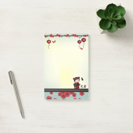 Kaiko de Kokeshi "Kind" Post-it® Notes (Kantoor)