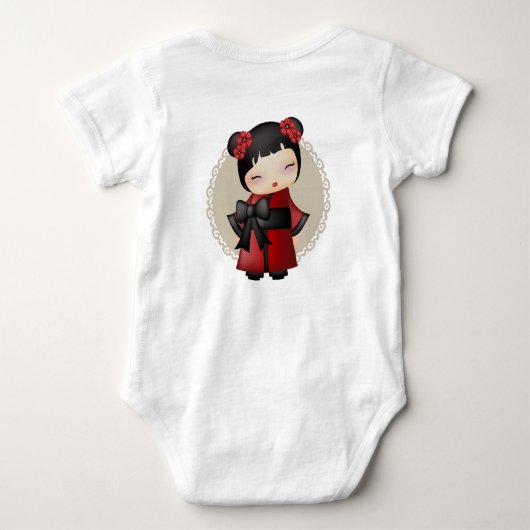 Kaiko de kokeshi pop romper (Achterkant)