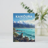 Kaikōura Nieuw-Zeeland Briefkaart (Staand voorkant)