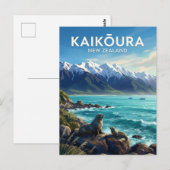 Kaikōura Nieuw-Zeeland Briefkaart (Voorkant / Achterkant)