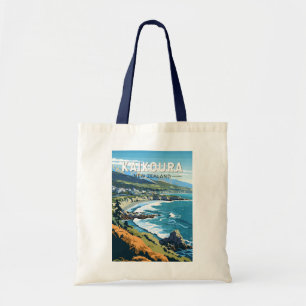 Kaikoura Nieuw-Zeeland Travel Art Vintage Tote Bag