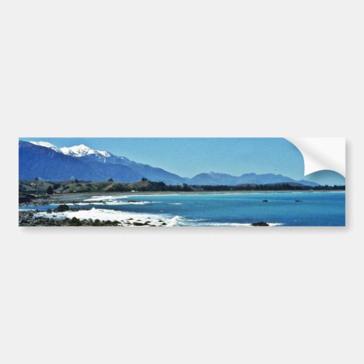 Kaikoura Range, South Island Bumpersticker (Voorkant)