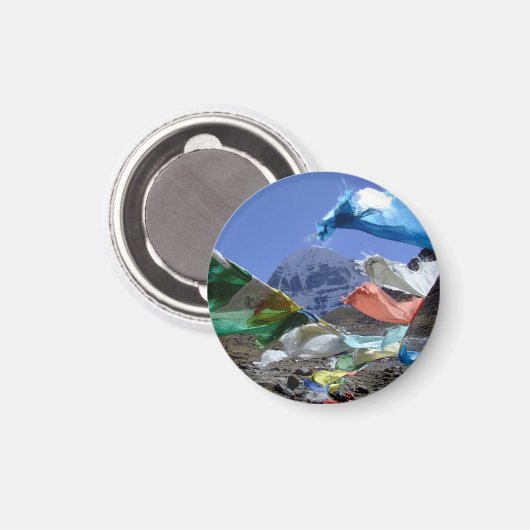 Kailash, Heilige berg, Tibet - Himalaya Magneet (Voorkant / Achterkant)