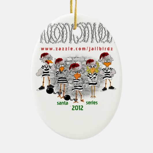 Kailbird ornament (vrouw-gevangene) (Achterkant)