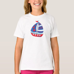 Kailboer, zeilschip, zeilen, zeilen, zeilen, schep t-shirt