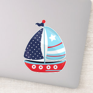 Kailboer, zeilschip, zeilschip, boot, schip, zeile sticker