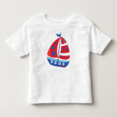Kailboer, zeilschip, zeilschip, schip, zeilen, zei kinder shirts (Voorkant)