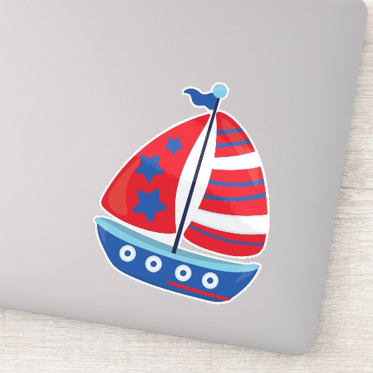 Kailboer, zeilschip, zeilschip, schip, zeilen, zei sticker (Detail)