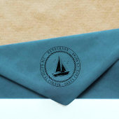 Kailend Boat Nautical Threadreturn Address Zelfinktende Stempel