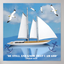 Kailend jacht op Calm Water met zeegaand