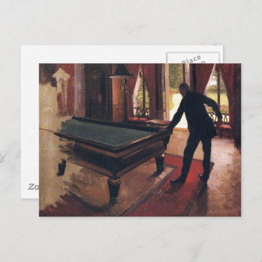 Kaillebotte: Billiards Briefkaart (Voorkant / Achterkant)