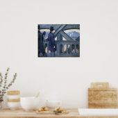 Kaillebotte - de brug van L'Europe Schets Poster (Keuken)