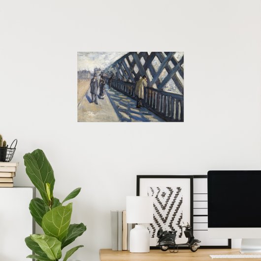 Kaillebotte - Studie naar de brug van europa Poster (Thuiskantoor)