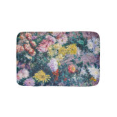 Kaillebotte - Witte en Gele Chrysanthema Badmat (Voorkant)