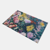 Kaillebotte - Witte en Gele Chrysanthema Deurmat (Schuin)