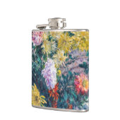 Kaillebotte - Witte en Gele Chrysanthema Heupfles (Links)