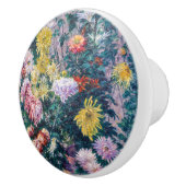 Kaillebotte - Witte en Gele Chrysanthema Keramische Knop (Rechts)