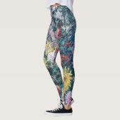Kaillebotte - Witte en Gele Chrysanthema Leggings (Links)
