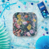 Kaillebotte - Witte en Gele Chrysanthema Papieren Bordje (Feest)