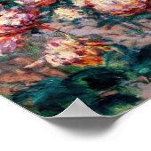 Kaillebotte - Witte en Gele Chrysanthema Poster (Hoek)